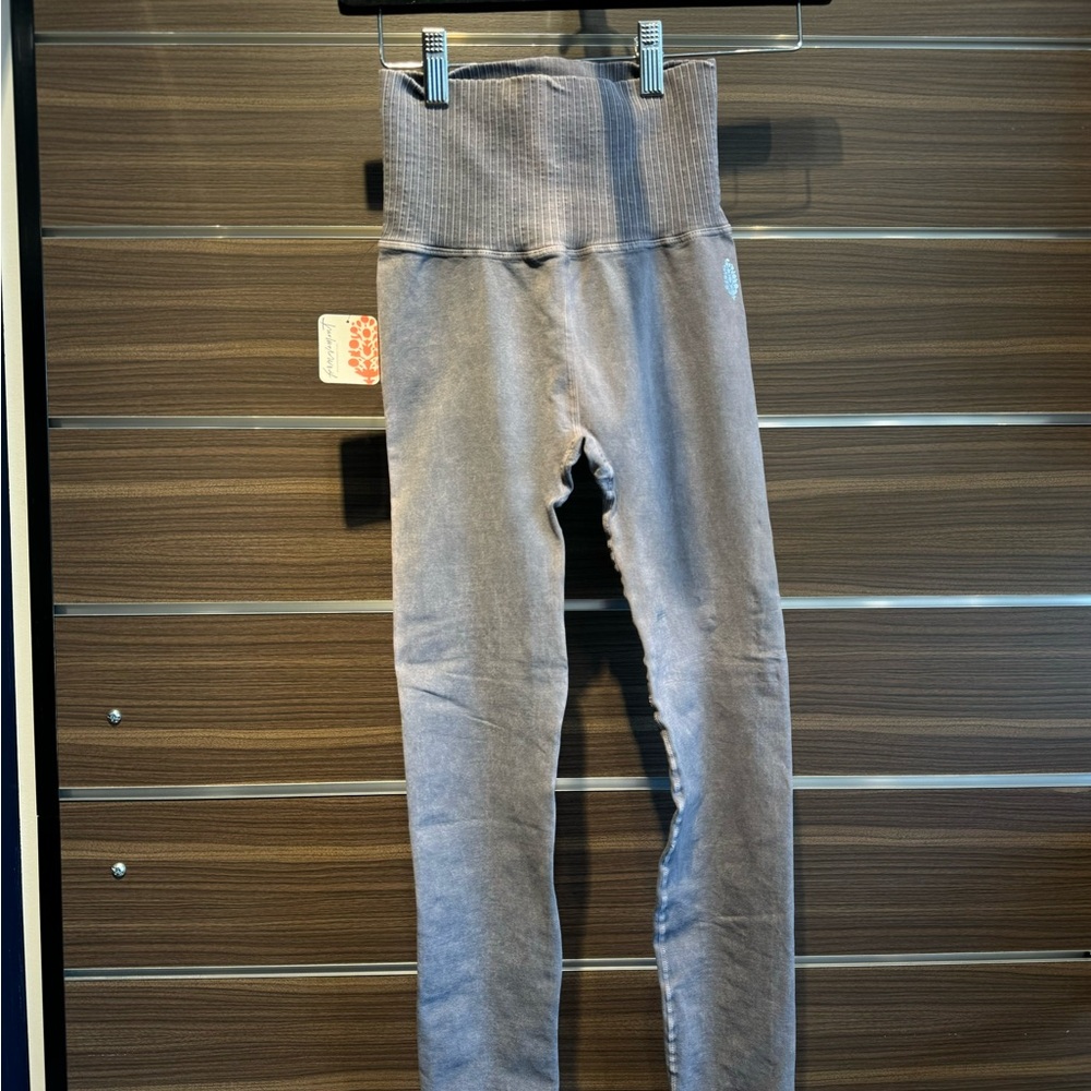 NWT Free People Good Karma Legging Washed Grey